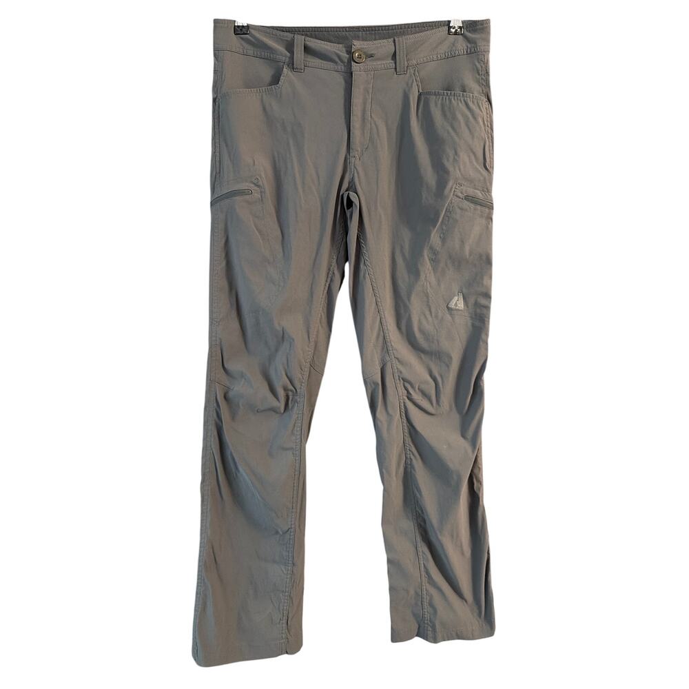 Eddie Bauer Men's Green Gray Outdoor Hiking Pants Size 34W 34L 34x34